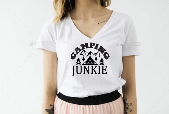 Camping Junkie SVG Design