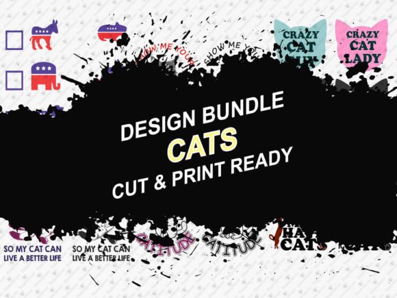Cat Lover 27 Designs T-shirt Bundle