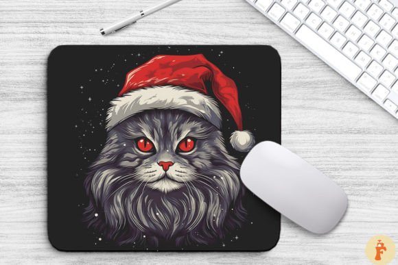 Kawaii Christmas Norwegian Forest Cat